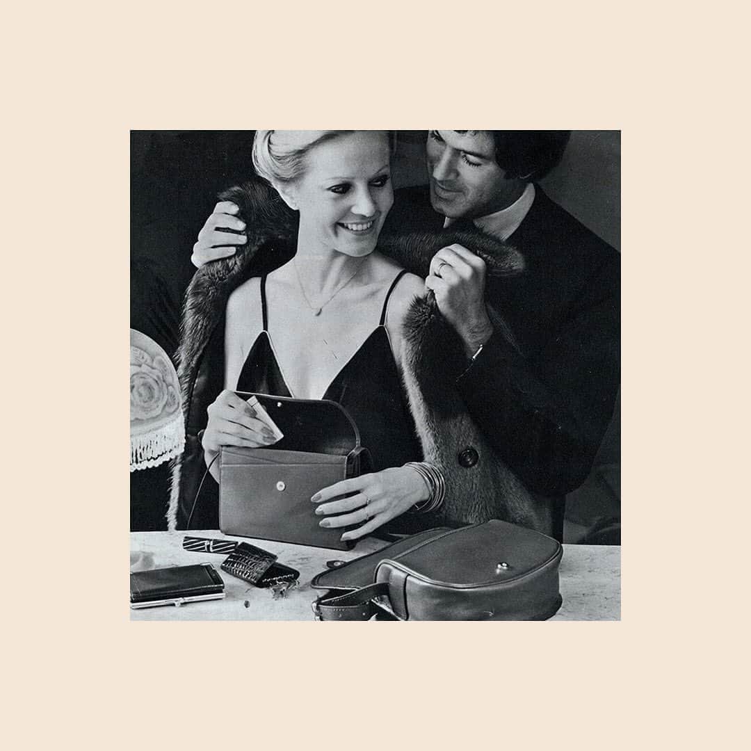 Longchampのインスタグラム：「#Throwback Loving this ad from the year 1980 for our 1980 bag, which was just revamped and relaunched for the Fall / Winter 2020 Collection.   #Longchamp1980  #LongchampFW20 #Vintage」