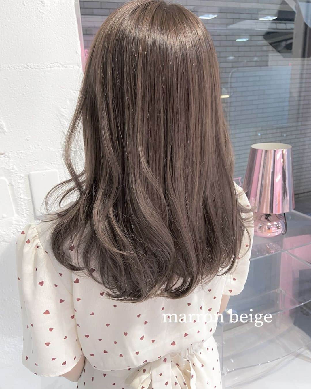 佃加菜のインスタグラム：「柔らかmarron beige ♡ 明る過ぎず暗過ぎず！♡ ふわっと柔らかな質感に✿ .」