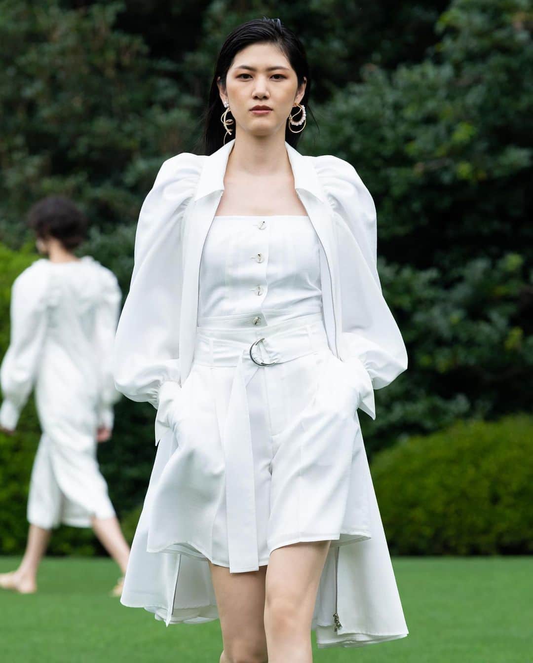 Fashion Weekのインスタグラム：「In the (monochrome) zone for @adeam's #NYFW September 2020 presentation, shown digitally on nyfw.com.」