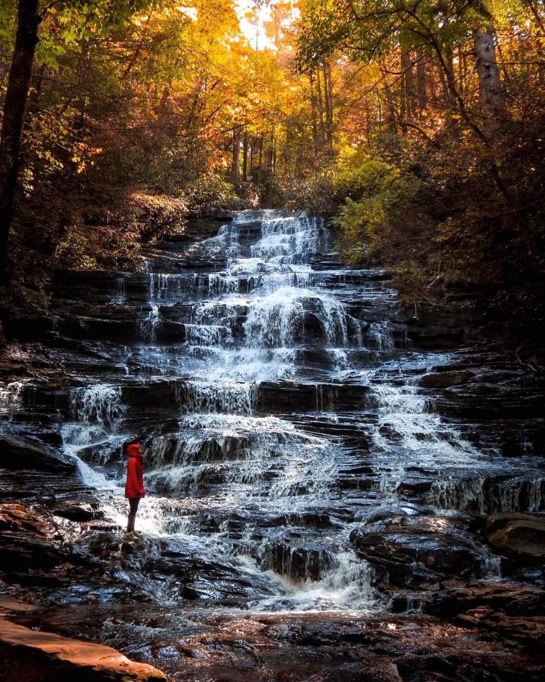 Visit The USAさんのインスタグラム写真 - (Visit The USAInstagram)「Pausing to enjoy the beautiful Minnehaha Falls inside Chattahoochee-Oconee National Forest! 😍 Located in Georgia, this National Forest covers 350,000 hectares with several streams, campgrounds, and picnic areas. Tag a friend you would take on a hike to see this waterfall! #VisitTheUSA #TogetherInTravel 📸 : @tripatsahi」9月29日 1時00分 - visittheusa