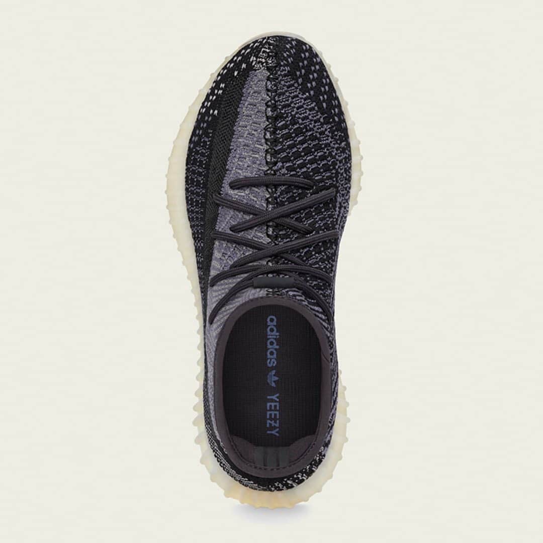 HYPEBEASTさんのインスタグラム写真 - (HYPEBEASTInstagram)「@hypebeastkicks: Here's an official look at the @adidas YEEZY BOOST 350 V2 "Carbon." Set to release in full family sizing, the sneaker features a re-engineered Primeknit upper that combines lots of small sections, bringing checkered knit, a reverse knit, and flat knit panels in colors such as black, gray, and cream together. The pair is finished with a set of black rope laces, a black liner, and a black insole printed with blue dual-branding while sitting atop a full-length BOOST outsole embedded within a gum-colored sole unit. Pick up a pair on October 2 via adidas stockists.⁠⠀ Photo: adidas」9月29日 1時18分 - hypebeast