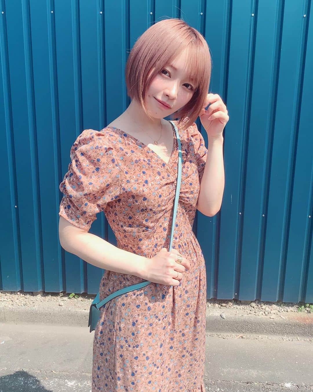 上田操さんのインスタグラム写真 上田操instagram 今年たくさんお世話になったワンピース ワンピース ピンク ボブ Dress Pink Shorthair 9月28日 16時58分 Mso K 0423