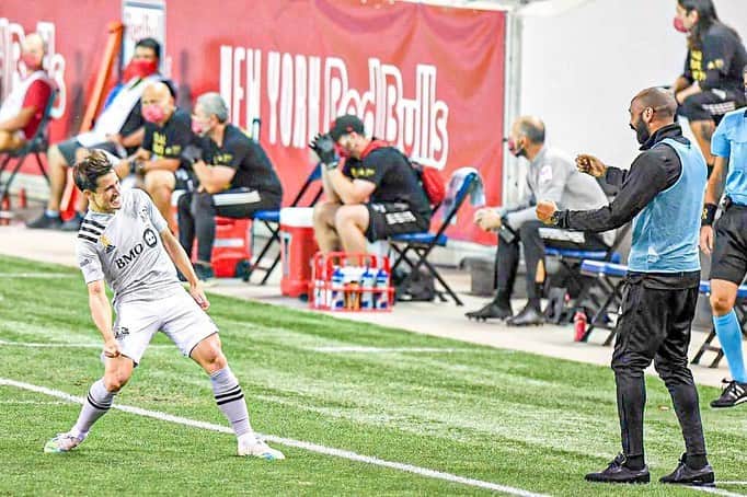 ボージャン・クルキッチのインスタグラム：「No matter how many years pass, your first goal of the season is always extra special, but we can't be happy with this run of defeats. Working hard to achieve results. // Por muchos años que pasen, el primer gol de la temporada siempre hace especial ilusión. Pero no podemos estar satisfechos con la dinámica de derrotas.  Trabajando duro para conseguir los resultados. @impactmontreal 🔵⚫️」