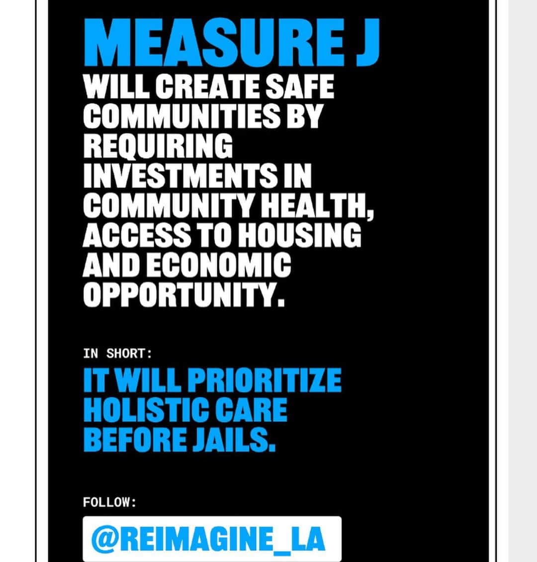 ロザリオ・ドーソンさんのインスタグラム写真 - (ロザリオ・ドーソンInstagram)「Pssst! Pass it on! If you’re in LA vote YES on Measure J for investment in community care! Follow @reimagine_la to learn more.」9月29日 1時45分 - rosariodawson