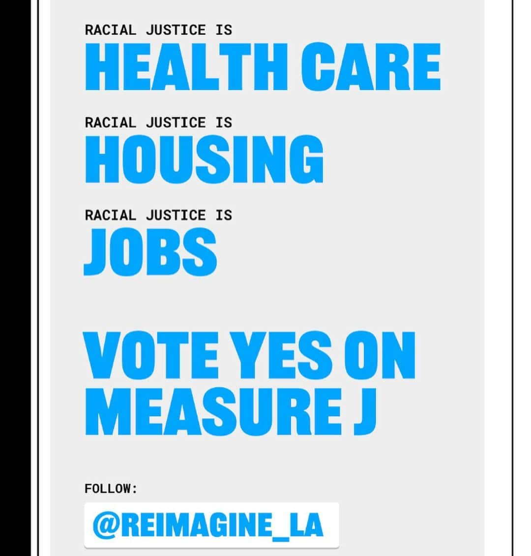 ロザリオ・ドーソンさんのインスタグラム写真 - (ロザリオ・ドーソンInstagram)「Pssst! Pass it on! If you’re in LA vote YES on Measure J for investment in community care! Follow @reimagine_la to learn more.」9月29日 1時45分 - rosariodawson