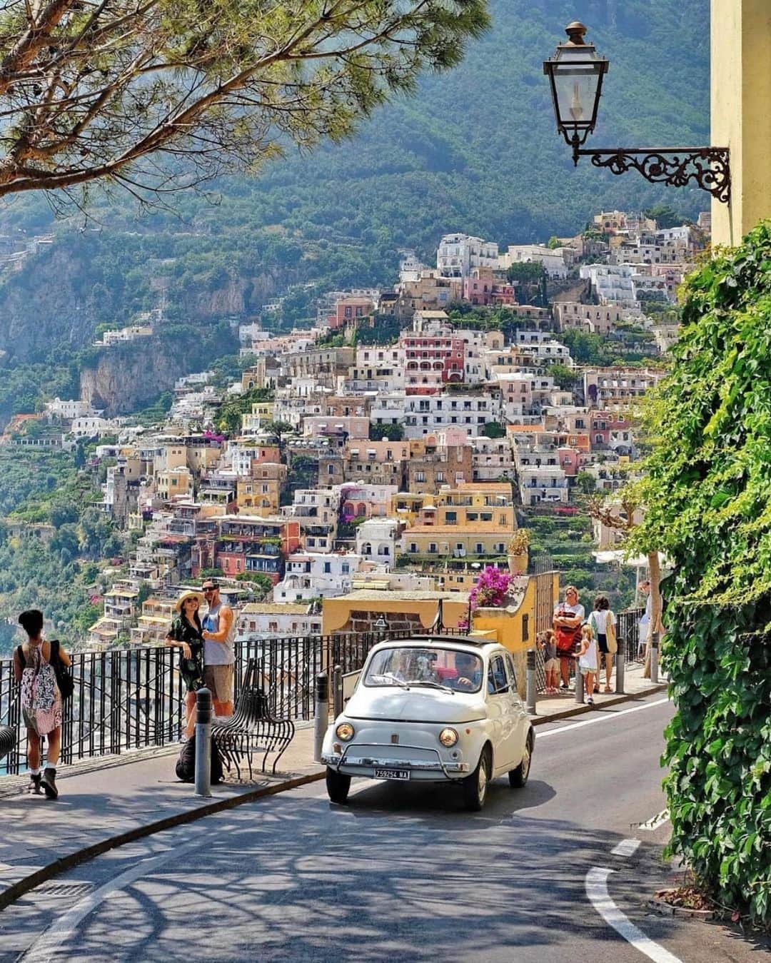bestvacationsのインスタグラム：「Tag who you’d ride with! 📍Positano, Amalfi Coast, Italy 🇮🇹 📷 @treviorum #BestVacations」