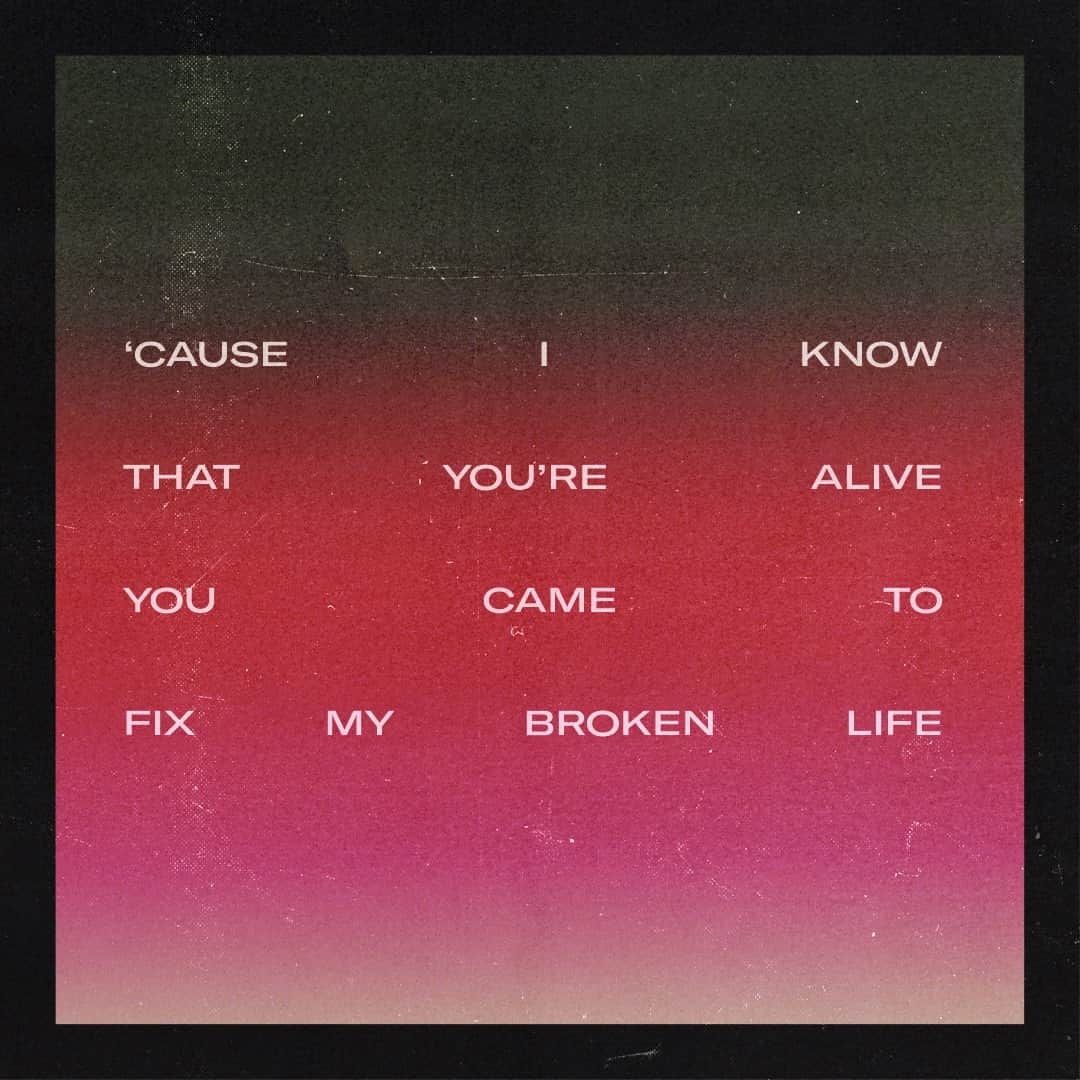 のインスタグラム：「‘Cause I know that You’re alive You came to fix my broken life And I sing to glorify Your holy Name Jesus Christ」