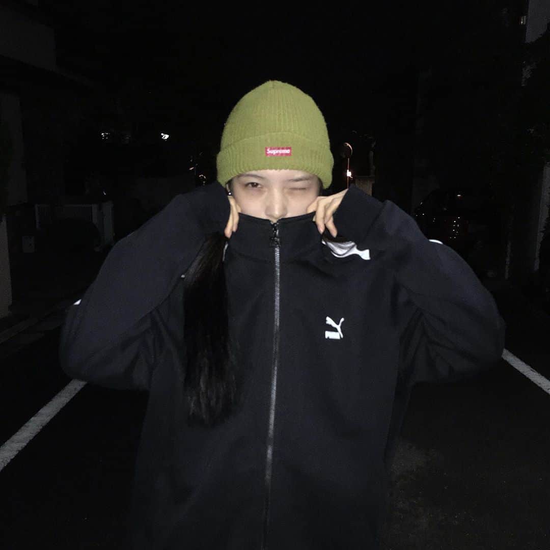 江崎ななほのインスタグラム：「夜さむ」