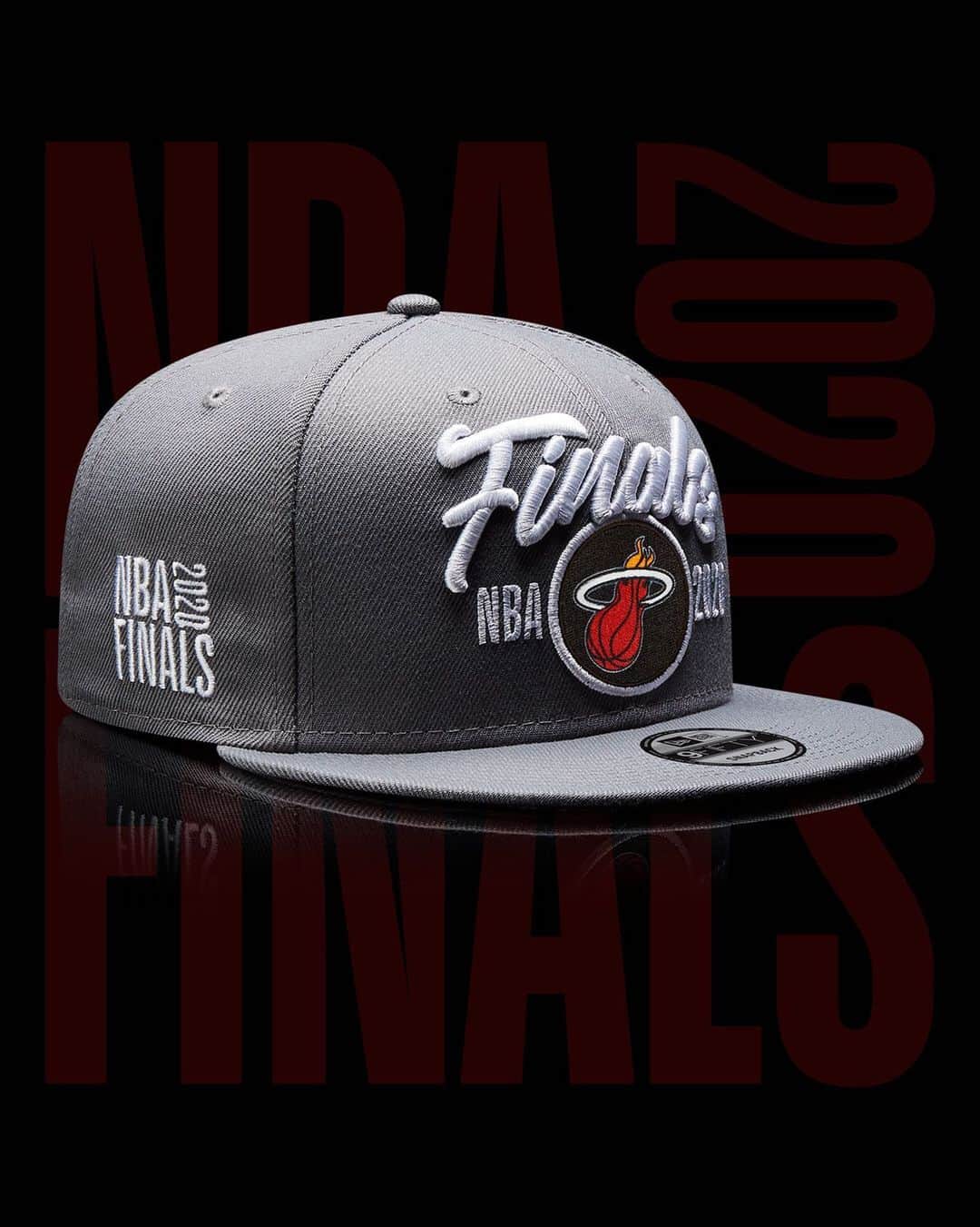 ニューエラ・キャップのインスタグラム：「Congratulations to the @miamiheat on  winning the Eastern Conference Finals! The official NBA Authentics: Finals Lockeroom 9FIFTY is available now at newer.ac/NBAplayoffs」