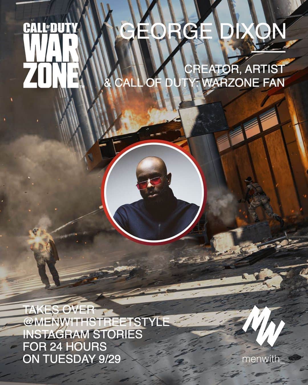 Men Withさんのインスタグラム写真 - (Men WithInstagram)「New season, New takeover! @callofduty brand ambassador @geedixon is taking over our Instagram Stories tomorrow Tuesday the 29th, stay tuned! #callofduty #warzone #season6」9月28日 22時48分 - menwithstreetstyle