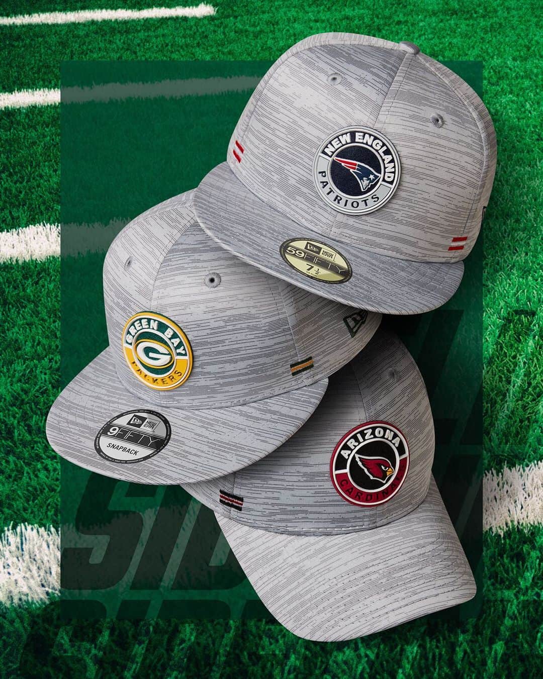 ニューエラ・キャップのインスタグラム：「A new look for Fall. The Official NFL Fall Sideline collection is here and available now at neweracap.com! . Link in bio 🍁🏈」
