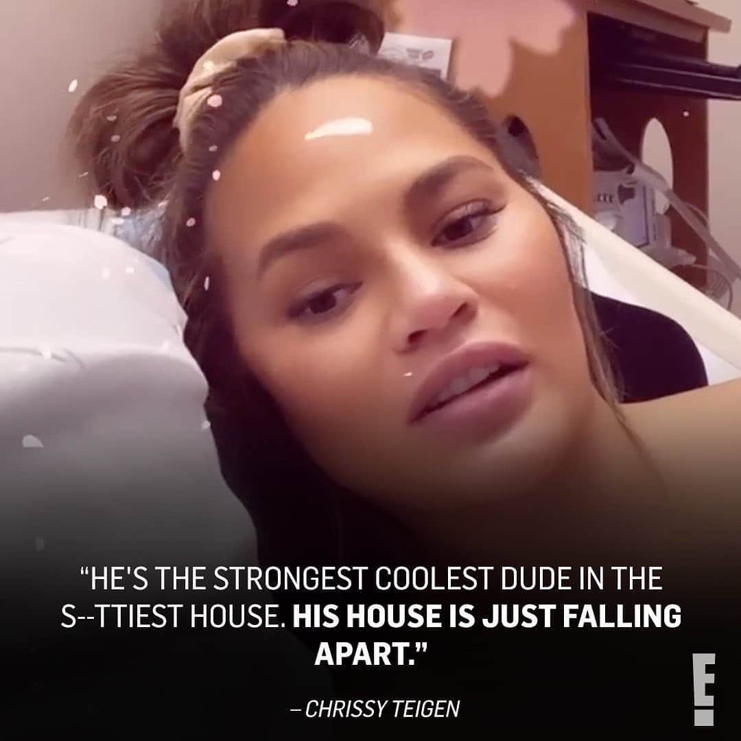 E! Onlineさんのインスタグラム写真 - (E! OnlineInstagram)「Chrissy Teigen is resting in the hospital after being admitted for excessive bleeding during her pregnancy. The update she gave on her health and her baby boy is at the link in our bio. (📷: Instagram)」9月28日 23時16分 - enews