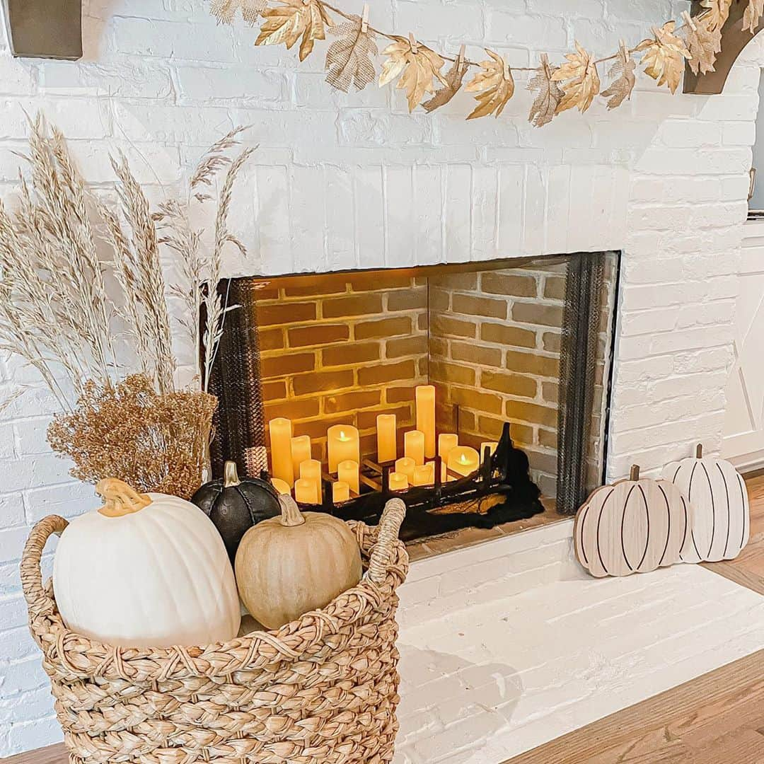 Elle Fowlerさんのインスタグラム写真 - (Elle FowlerInstagram)「Holiday and Seasonal decorating is my favorite 🍂🍁🌾🧡 Details of this in my Fall Decor Tour video!」9月28日 23時16分 - missellefowler