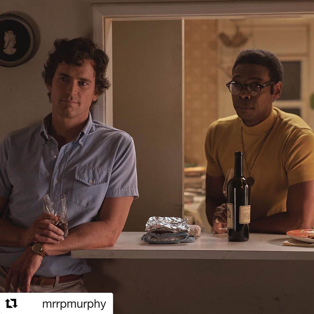 マット・ボマーのインスタグラム：「Repost from @mrrpmurphy : Three more days till we all get together...there will be party games ☎️ #theboysintheband on Netflix Sept. 30 (so 2 days bc I’m late reposting)」