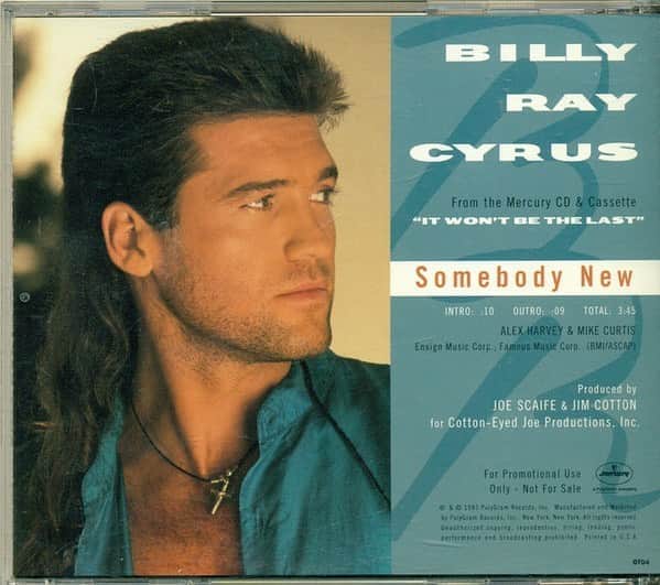 ビリー・レイ・サイラスのインスタグラム：「Happy #MulletMonday and 27 year anniversary to my single #SomebodyNew」