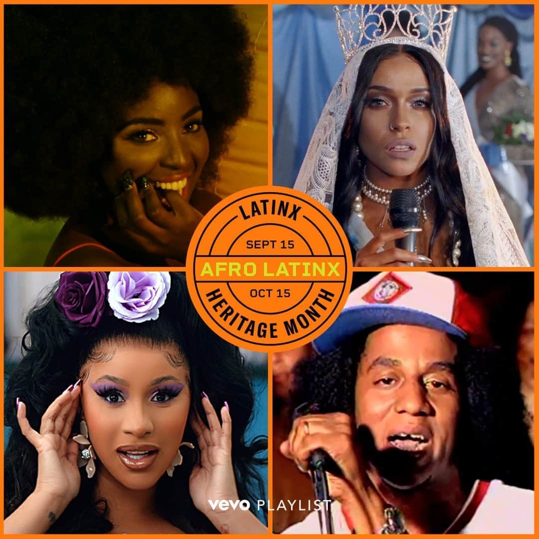 Vevoさんのインスタグラム写真 - (VevoInstagram)「Afro-Latinx artists have consistently changed the music landscape, all while constantly setting trends that keep advancing the culture. Celebrate #LatinxHeritageMonth with @iamcardib, @AmaraLaNegraALN and more Afro-Latinx artists on our playlist now! ⠀⠀⠀⠀⠀⠀⠀⠀⠀ ▶️[Link in bio] #AfroLatinx #AmaraLaNegra #PrincessNokia #CardiB #TegoCalderon #ChocQuibTown #Sech」9月29日 10時00分 - vevo