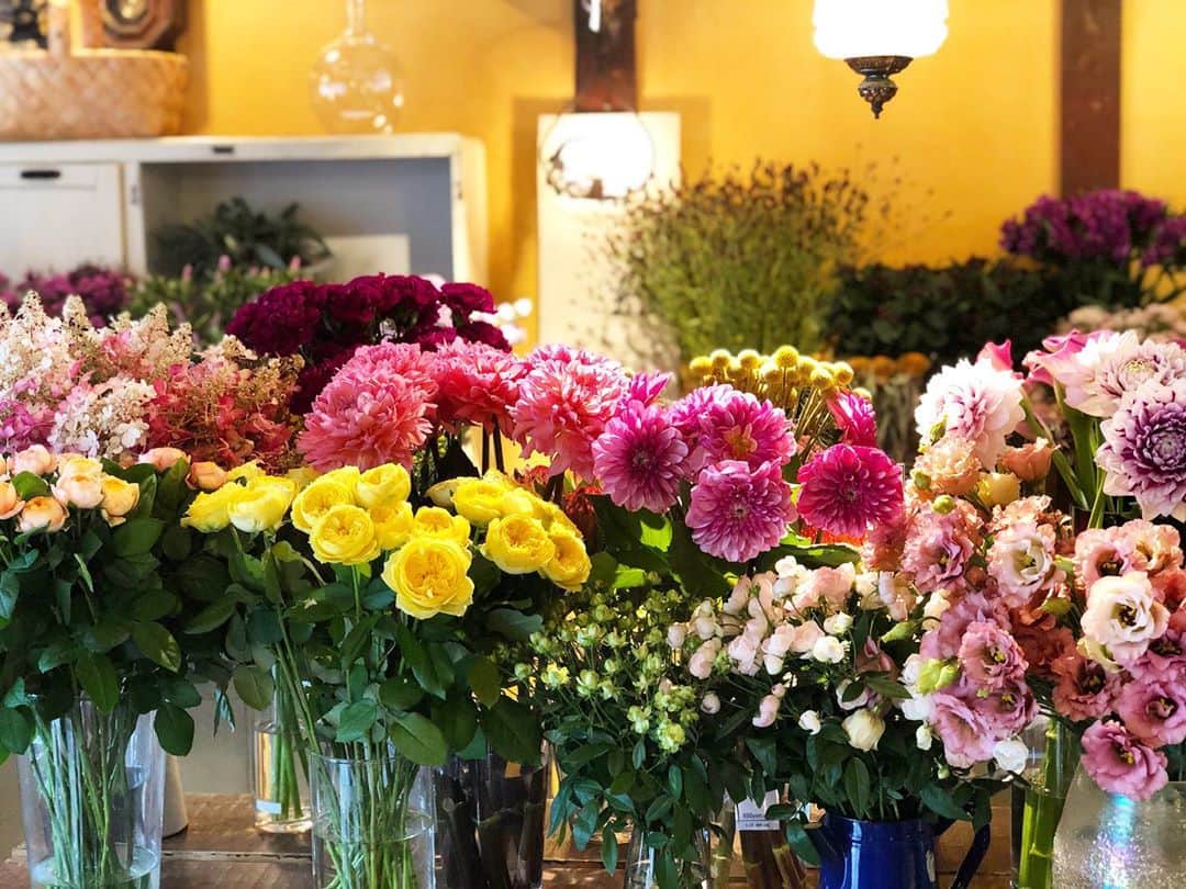 アンヘロ・カロ・ヌエバスさんのインスタグラム写真 - (アンヘロ・カロ・ヌエバスInstagram)「たくさん、お花入ってます。 今週もよろしくお願いします。  ちなみに、¥1000花束はできてません💦 できた時は、お知らせします。」9月29日 10時28分 - caro_angelo