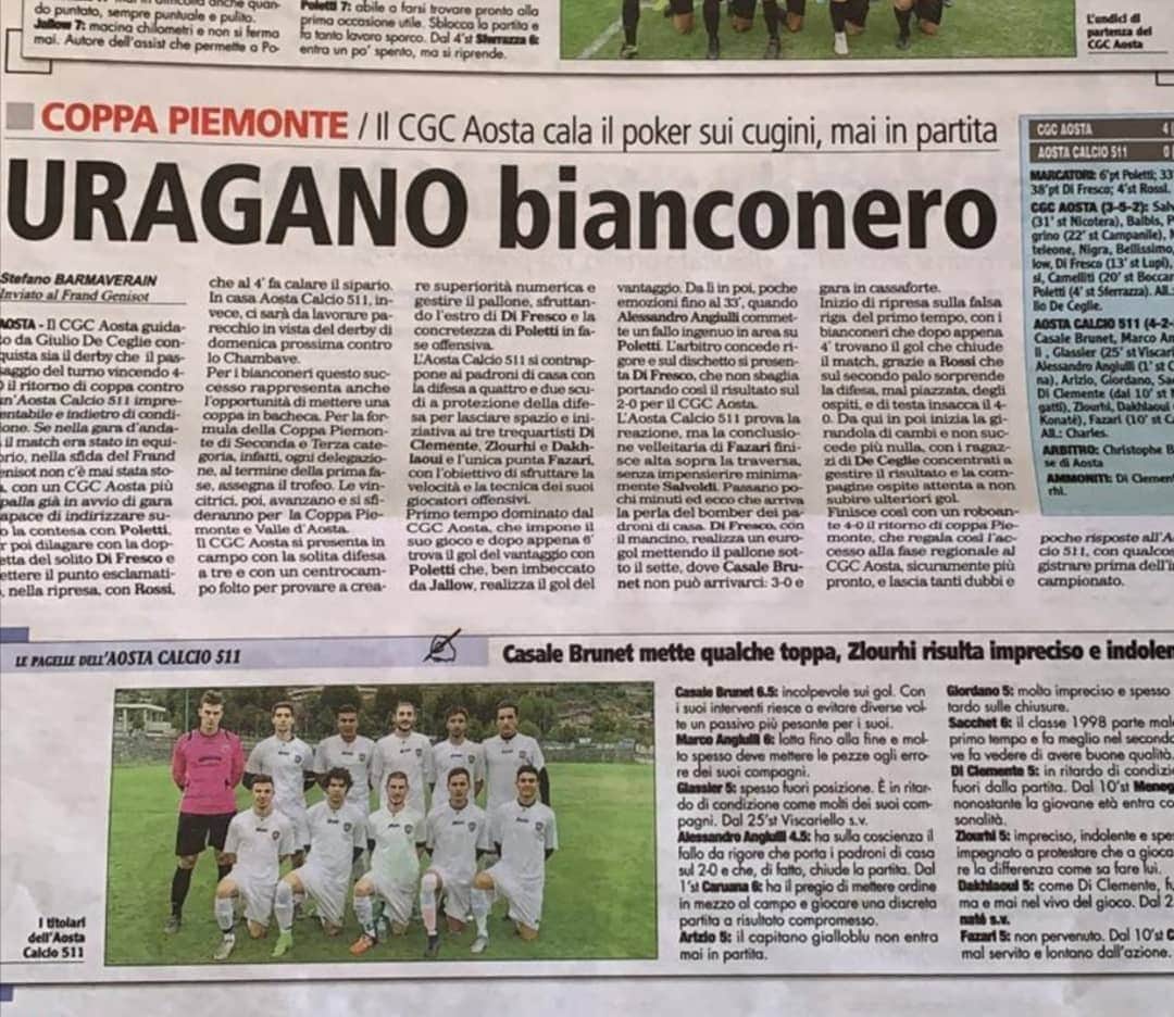 パオロ・デ・チェリエさんのインスタグラム写真 - (パオロ・デ・チェリエInstagram)「GRANDI RAGAZZI @cgc_aosta , orgoglioso di voi, sempre bello VINCERE UN TROFEO #calcio #vittoria #coppa #passion #team #derby」9月29日 2時12分 - paolo_deceglie