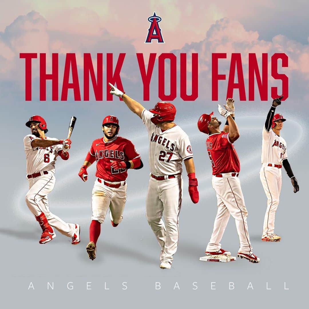 ロサンゼルス・エンゼルス・オブ・アナハイムさんのインスタグラム写真 - (ロサンゼルス・エンゼルス・オブ・アナハイムInstagram)「‪Thank you #Angels fans for sticking with us and cheering from home this season. ❤️ ‬」9月29日 2時50分 - angels