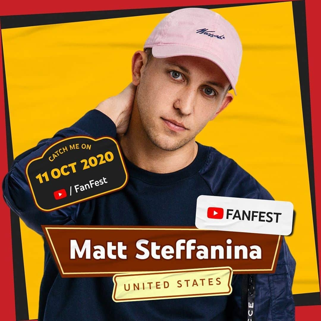 マット・ステファニーナさんのインスタグラム写真 - (マット・ステファニーナInstagram)「Can't wait to perform on the #YTFF2020 livestream October 11th with some of my favorite ppl! 🙌🏼  I'm also going to be doing a virtual meet and greet!! enter the contest using the form linked in my bio 💙」9月29日 2時54分 - mattsteffanina