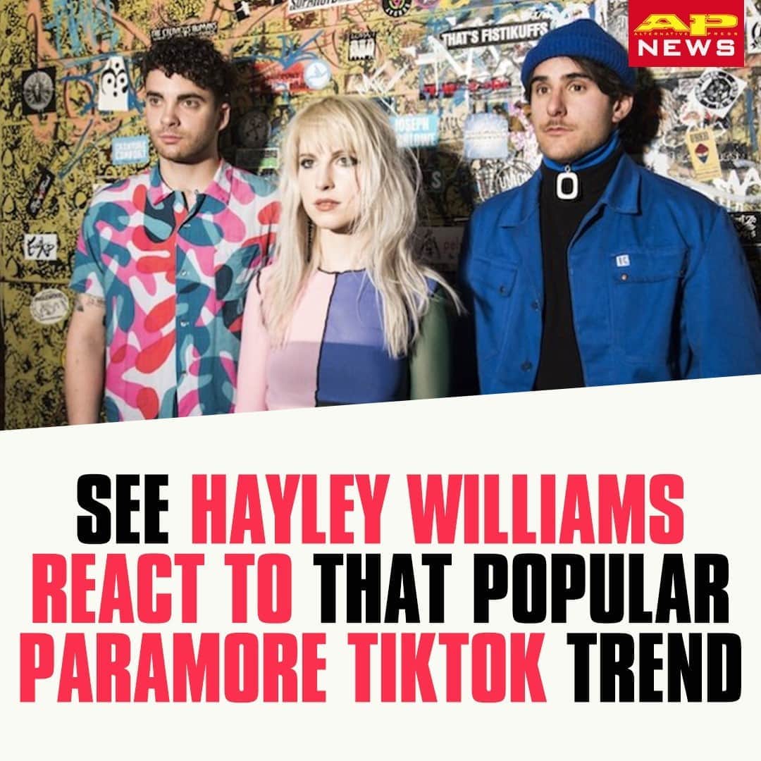 Alternative Pressさんのインスタグラム写真 - (Alternative PressInstagram)「WATCH: Hayley Williams (@yelyahwilliams) has reacted to that popular @tiktok trend using @paramore’s “All I Wanted” ⁠ LINK IN BIO⁠ .⁠ .⁠ .⁠ #hayleywilliams #paramore #alliwanted #paramorealliwanted #tiktok #paramoretiktok #altpress #alternativepress」9月29日 3時10分 - altpress