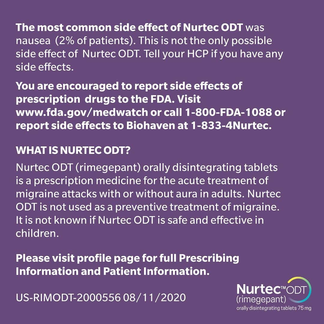 クロエ・カーダシアンさんのインスタグラム写真 - (クロエ・カーダシアンInstagram)「#Sponsorship One of the most stressful things about #migraine (besides the debilitating pain of course) is the uncertainty. I never know how long it will last or when I’ll feel normal again. When my neurologist prescribed @NurtecODT (rimegepant) it was such a relief because it can start working in 15 minutes, and within an hour I can be exercising or doing anything I would’ve done before. I am so grateful to be able to take back my days from migraine. Other people are too, and we’re using #TakeBackToday to share our stories.   See safety info here: @nurtecodt_pi. For the acute treatment of migraine in adults. Not a preventive treatment. Do not take Nurtec ODT if allergic to Nurtec ODT (rimegepant) or its ingredients. The most common side effect was nausea. Prescription only.」9月29日 3時40分 - khloekardashian