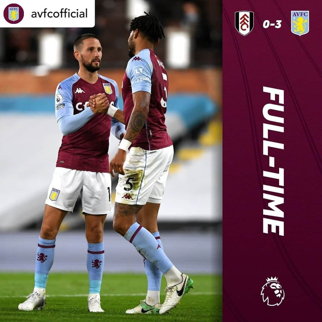 プレミアリーグさんのインスタグラム写真 - (プレミアリーグInstagram)「A huge 3️⃣ points for Aston Villa 🙌⁣ ⁣ Repost • @avfcofficial Another W! 😍 Brilliant performance, lads! 💜 #AVFC #FULAVL」9月29日 3時57分 - premierleague