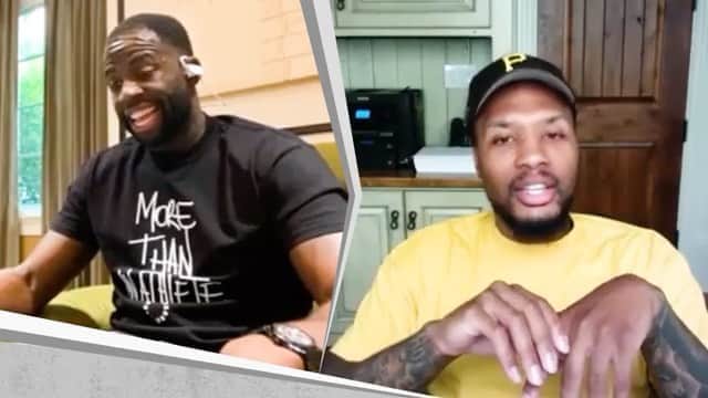 デイミアン・リラードのインスタグラム：「Jumped on @money23green’s new @bleacherreport show “Chips” Hit the link in my bio to watch the full interview on the B/R YouTube.」