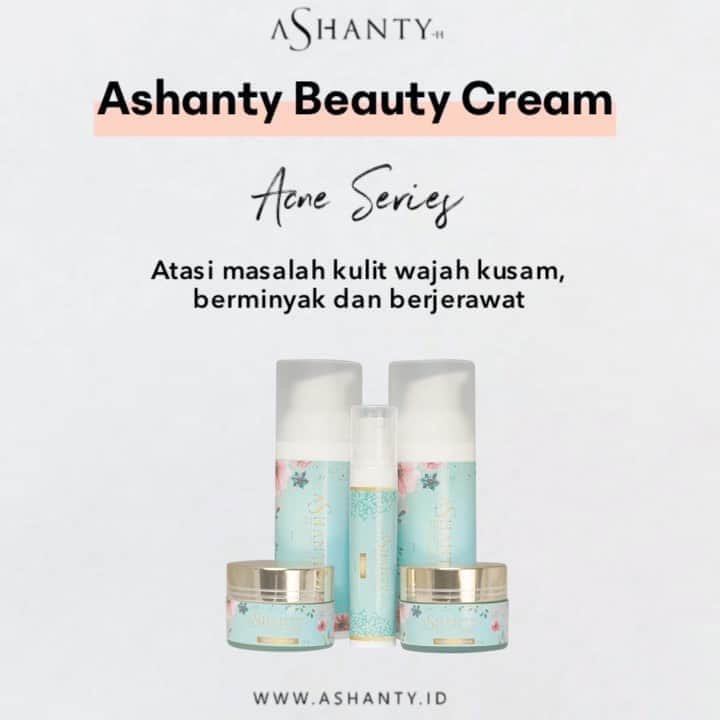 ASHANTY BEAUTY CREAM OFFICIALのインスタグラム：「Tidak perlu khawatir dengan kulit wajah yang kusam, berminyak dan berjerawat! Atasi menggunakan Ashanty Beauty Cream Acne Series ✨🌸  Membuat wajah terbebas dari jerawat membandel, pori - pori besar, flek hitam dan noda bekas jerawat. Selain mampu mengatasi masalah jerawat Acne Cream Series by Ashanty juga mampu mencerahkan dan melembabkan tanpa membuat wajah berminyak.   _____________________________ Informasi dan pemesanan  Ashanty Beauty Cream Chat Via WA : WA: 087778489900 WA: 081293823950 WA: 081287388885 WA: 085781140354 ⚡️ Fast Respons Click Link On Bio Instagram @ashantyid ❣️ ______________________________ #ashantybeautycream #creamashanty #skincareashanty #skincare #skincareartis #skincarelokal #creamwajah #creamperawatanwajah #obatjerawat #jerawat #kosmetik #krimwajah #creamwajah #whiteningcream #ashantyid #ashanty」