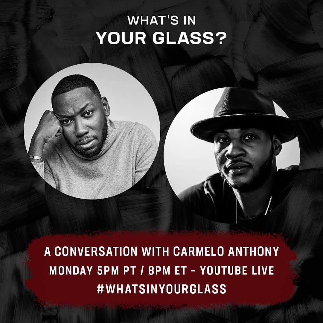 ラモーネ・モリスさんのインスタグラム写真 - (ラモーネ・モリスInstagram)「Today. Y’all gonna tune in???? @carmeloanthony #whatsinyourglass」9月29日 5時37分 - lamorne