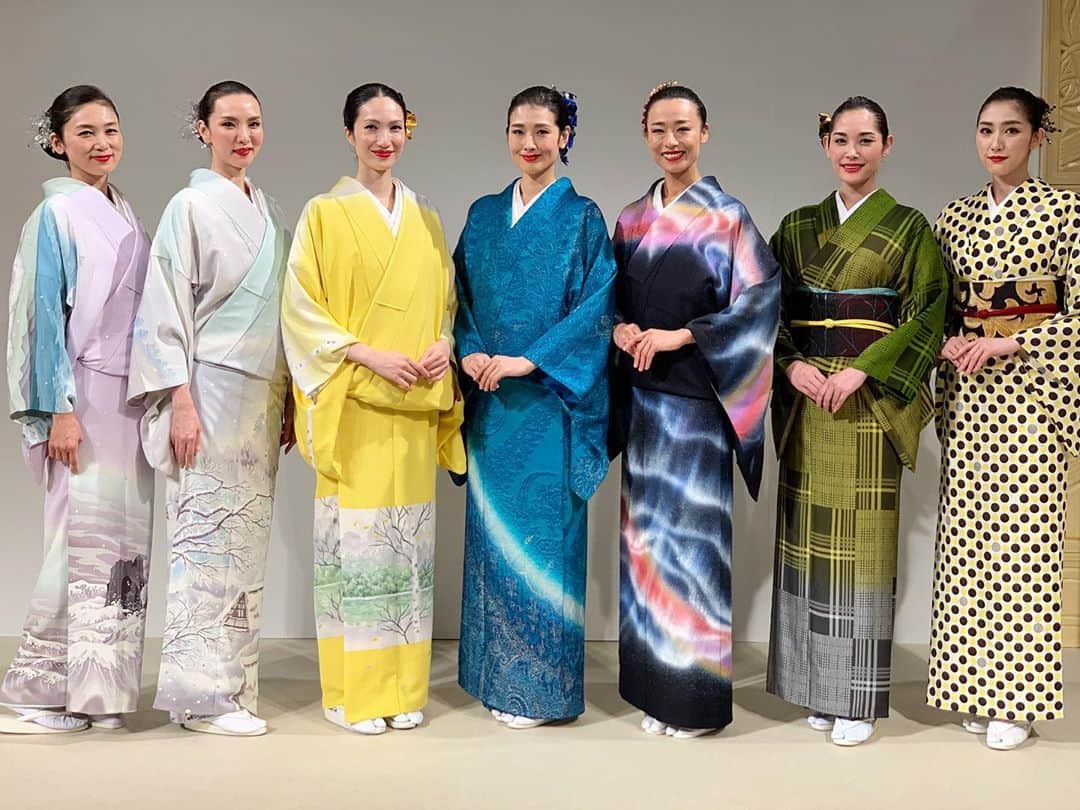 西山由のインスタグラム：「Yamano Kimono Collection 2020 ! Merci beaucoup à Tous !!!」