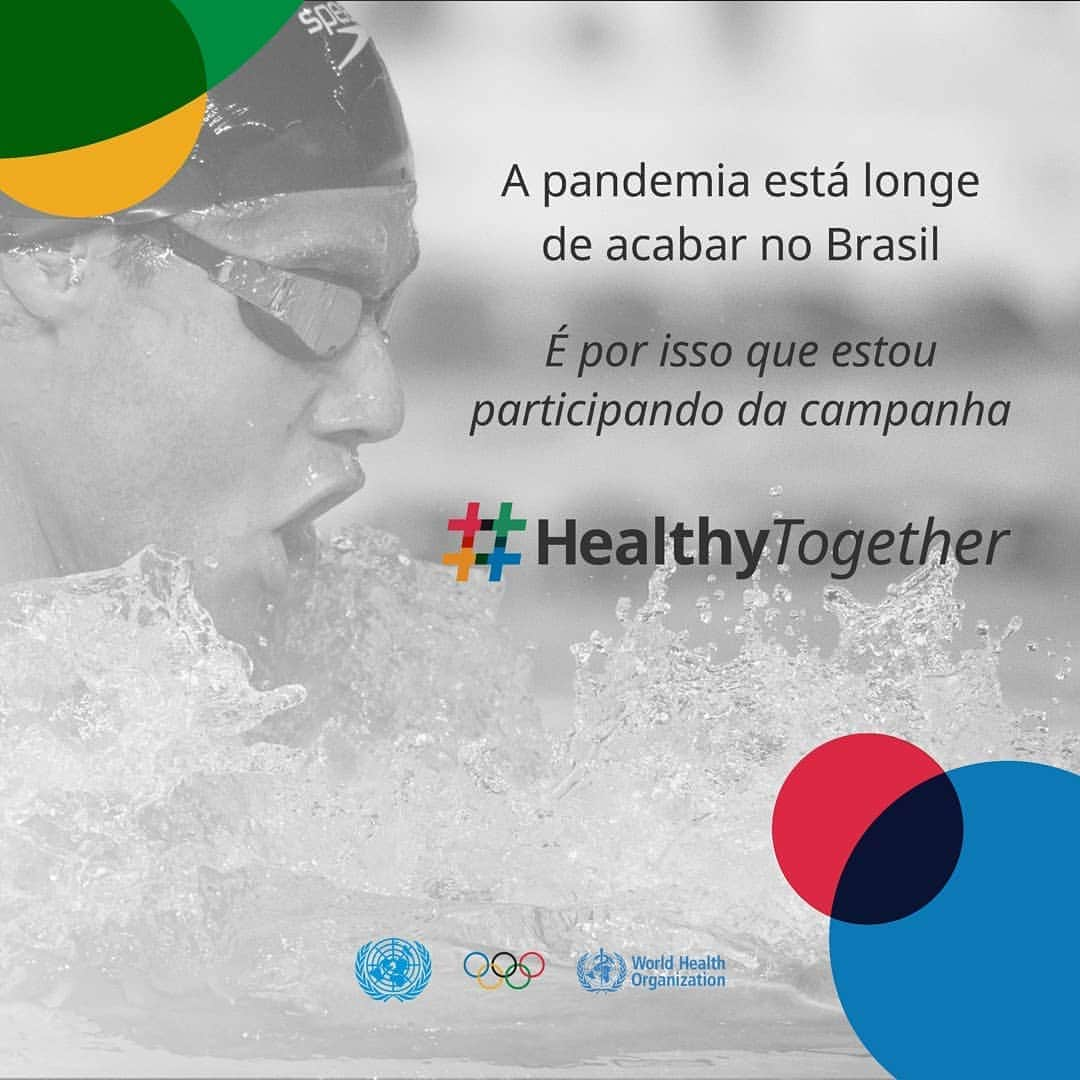 チアゴ・ペレイラさんのインスタグラム写真 - (チアゴ・ペレイラInstagram)「A pandemia ainda não acabou, e proteger a nossa saúde é extremamente importante. Eu estou junto com as @NacoesUnidas a @OPASOMSBrasil e o @olympics @timebrasil na campanha #HealthyTogether , pra trazer informações de saúde importantes sobre a #COVID19. Nós vamos trabalhar juntos para estar sempre #JuntosComSaúde」9月29日 7時13分 - thiagopereira