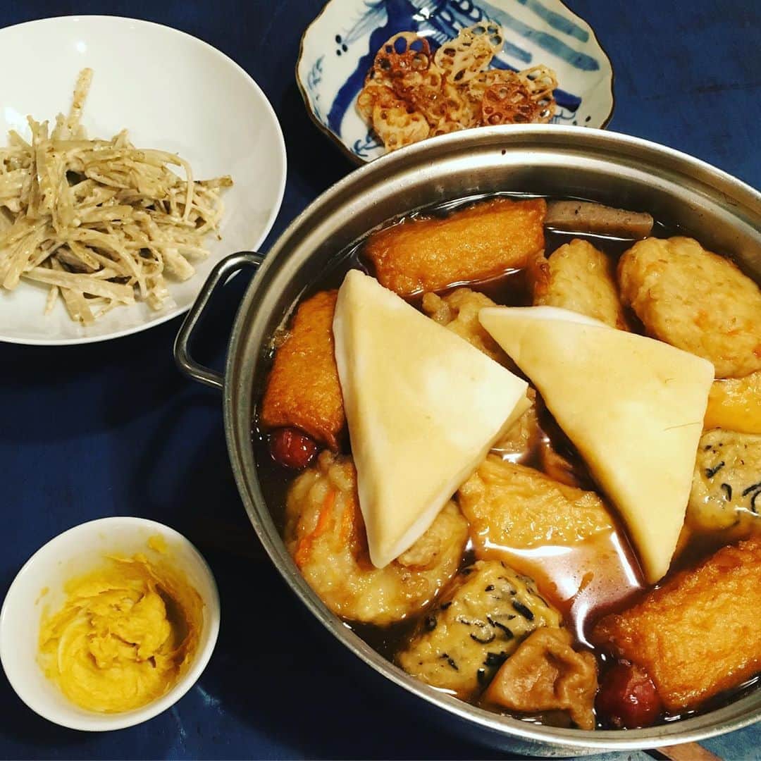 のインスタグラム：「おでんシーズン開幕！見事なまでに茶色い食卓。」