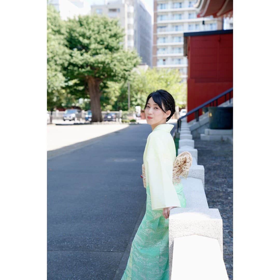 川田希さんのインスタグラム写真 - (川田希Instagram)「この美しい緑のグラデーションをお楽しみください😊  #墨流し」9月29日 11時59分 - nozomikawata