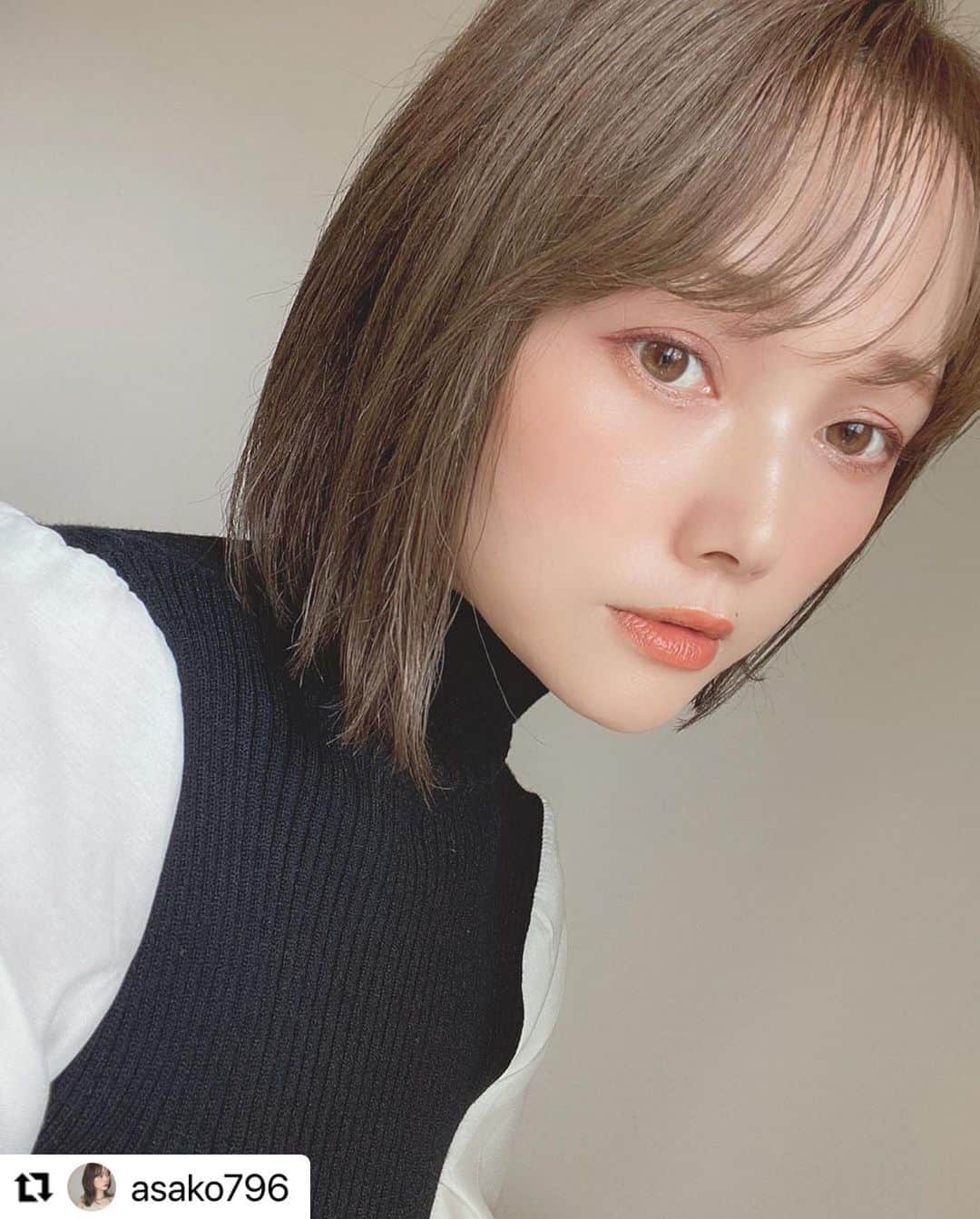 のインスタグラム：「. #スイッチ #エンジェルウィング 着用ありがとうございます🤎  @asako796 with @make_repost ・・・ ちょっと雰囲気変えたい時のカラコン♡  今田美桜さんがイメージモデルをしてるswitchの#エンジェルウィング 👼  ナチュラルに盛れて嬉しい♡  #カラコン #カラコンレポ #カラコンレビュー #カラコン着画 #ナチュラルカラコン #透明感メイク #スイッチ #switch #今田美桜 #ボブ #ボブヘア #ボブ女子 #ショートボブ #ショート女子 #ナチュラルメイク #サンシティ #色素薄い系 #色素薄い系カラコン」