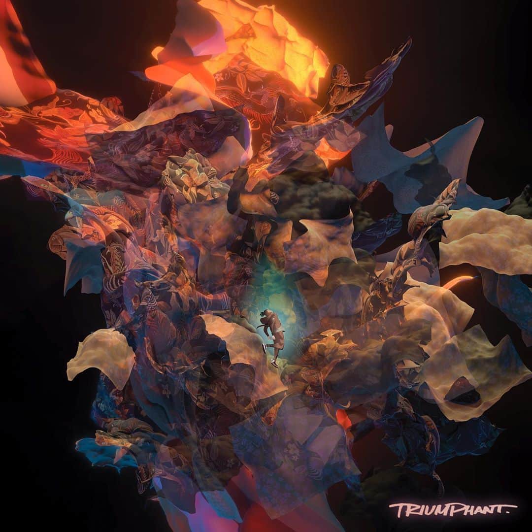 Shing02のインスタグラム：「The wait is over. Shing02 & Jack The Rip "Triumphant" will be out on all platforms 10/10/20 14 tracks produced by @beats_by_jack_the_rip cover art: @sahirkhan & @nikolasdraperivey」