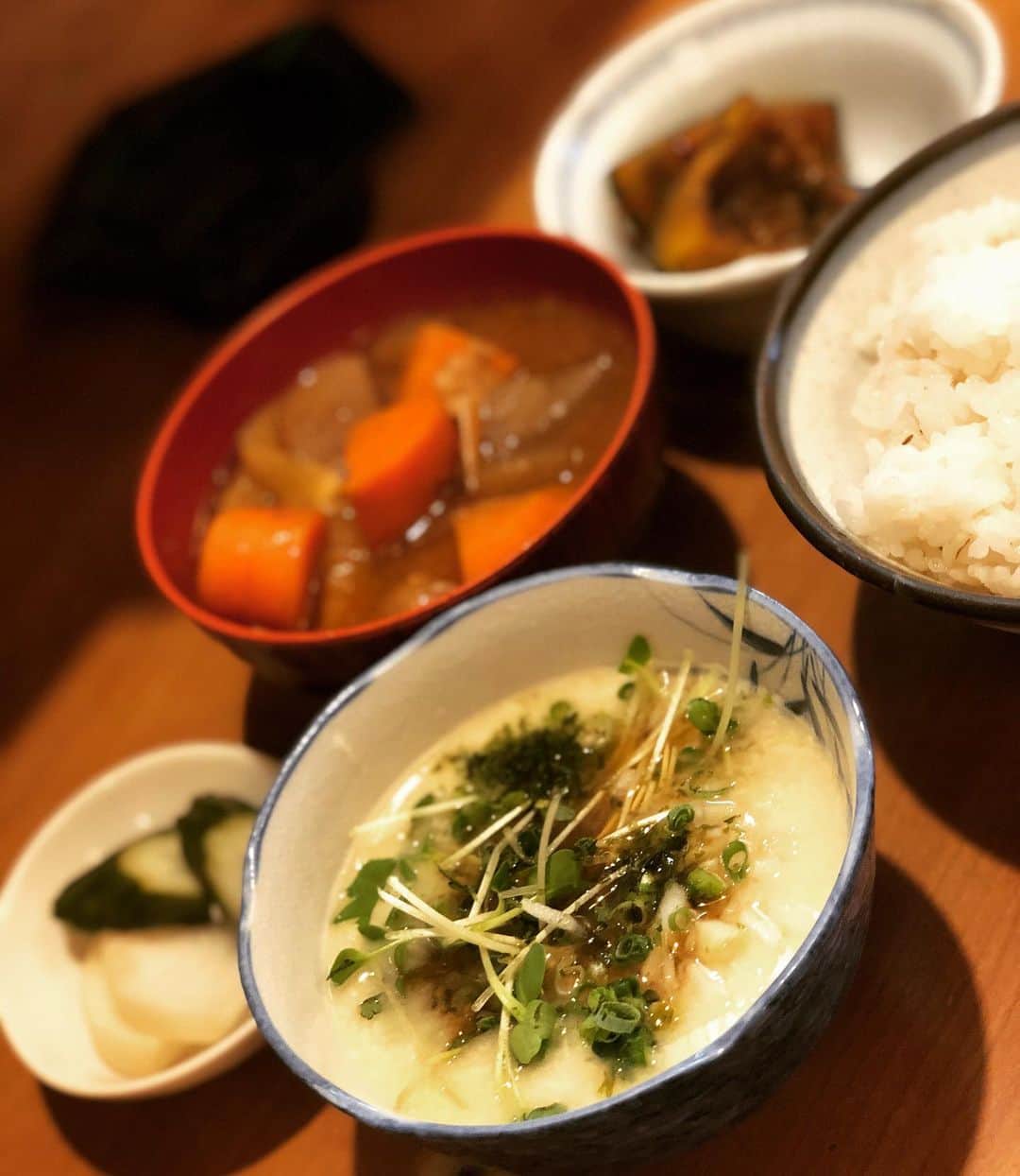 名越康文さんのインスタグラム写真 - (名越康文Instagram)「本日の #満寿川リポート #とろろ #さつま芋汁 #南瓜の煮付け」9月29日 13時04分 - nakoshiyasufumi