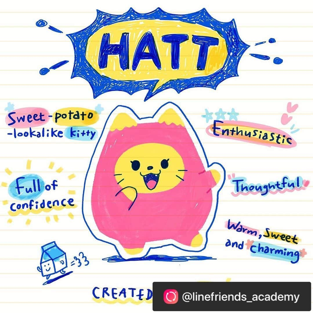 JYPエンターテインメントさんのインスタグラム写真 - (JYPエンターテインメントInstagram)「Say hello to Yeji’s lifelong friend, HATT! HATT’s warm and sweet... much like a sweet potato! 🍠 ⠀ #Yeji #HATT #ITZY #MIDZY #Lifelongfriends #character #LINEFRIENDS #CreativeAcademy ⠀ 군고구마처럼 따뜻하고 달달한 #예지의 평생 친구 '햇'을 소개할게🍠💛 #안녕 #햇 #반가워 ⠀ #HATT #평생친구 #캐릭터 #있지 #믿지 #크리에이티브아카데미 #라인프렌즈 #ITZY #MIDZY #CreativeAcademy #LINEFRIENDS @linefriends_academy」9月29日 14時00分 - jypentertainment