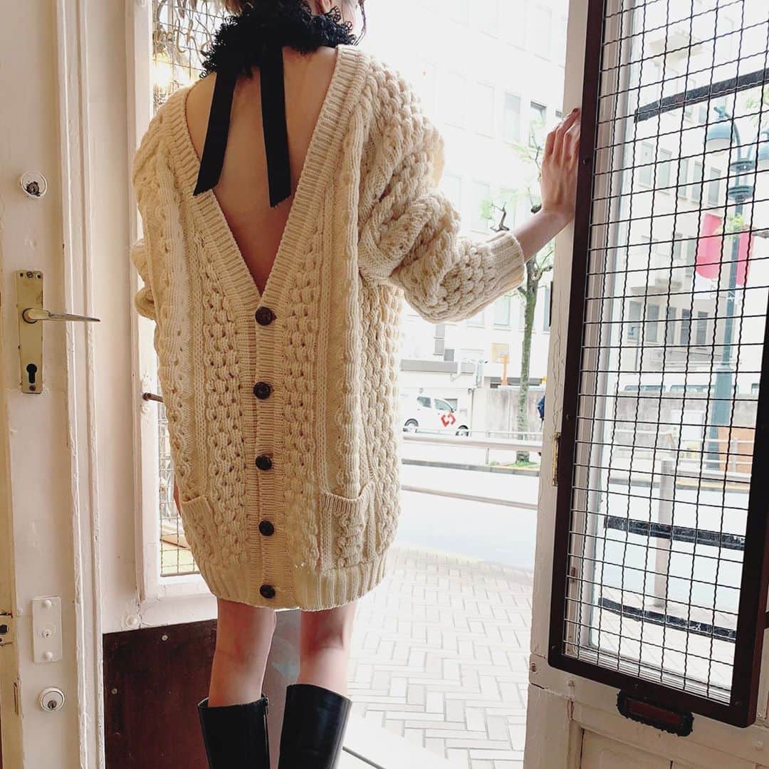birthdeathさんのインスタグラム写真 - (birthdeathInstagram)「💋 New  Arrivals 💋﻿ ﻿ 70's  Alan knit big cardigan﻿ ﻿ #birthdeath﻿ #vintage﻿」9月29日 15時32分 - birthdeath_tokyo