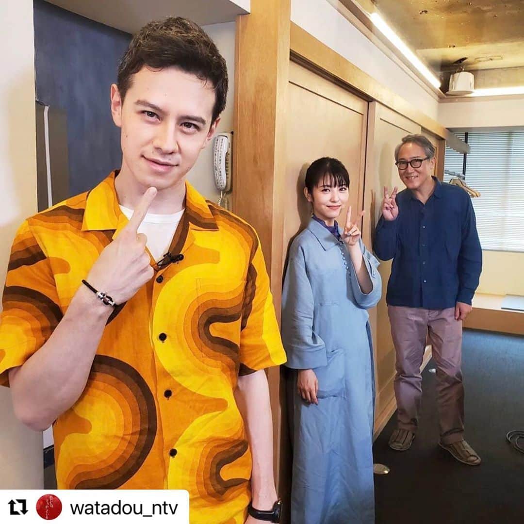佐野史郎のインスタグラム：「火曜サプライズ https://www.ntv.co.jp/kasapu/ 日本テレビ 9月29日19時〜 この三人でもアヤシイ世界、なんかできそう⁉︎  #火曜サプライズ　#私たちはどうかしている　#ウエンツ瑛士　#佐野史郎　#浜辺美波　#和菓子　#銀座」