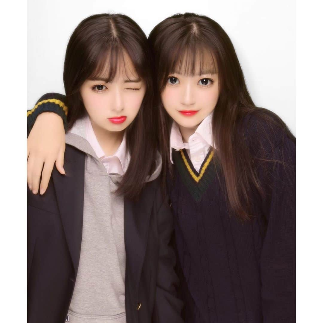 伊藤みゆさんのインスタグラム写真 - (伊藤みゆInstagram)「かなみゆ✌🏻🧡 ・ いま、女の子でも着やすい制服のスラックスを 制作しているからお楽しみに🤗」9月29日 16時50分 - ito_m__iyu