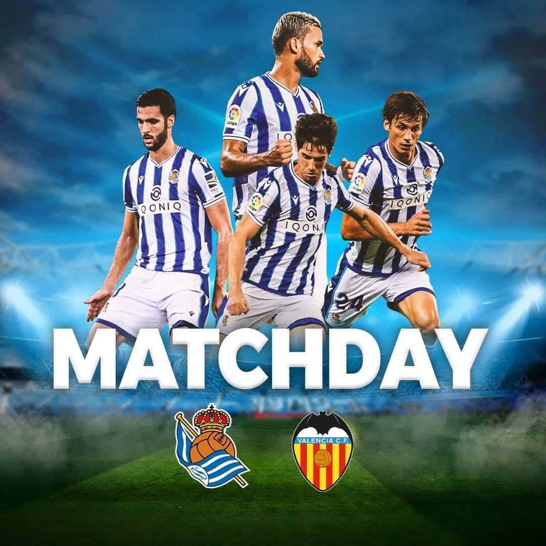 レアル・ソシエダさんのインスタグラム写真 - (レアル・ソシエダInstagram)「🆚 @valenciacf 🏟 Reale Arena ⏰ 19:00  🏆 @laliga #⃣ #RealSociedadValencia  AURRERA REALA!!! 💙⚪️  #AurreraReala #RealSociedad」9月29日 17時00分 - realsociedad