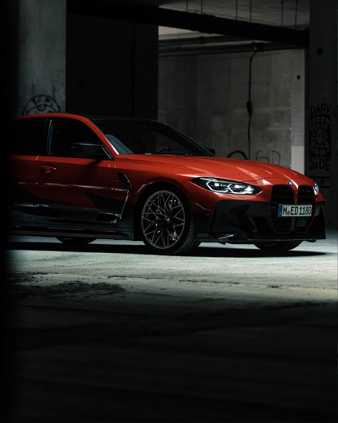 BMWのインスタグラム：「Show off the power within.  The all-new BMW M3 Sedan. #TheM3 #BMW #M3 #BMWM @BMWM __ BMW M3 Competition Sedan: Fuel consumption in l/100 km (combined): 10.2. CO2 emissions in g/km (combined): 234.* Further information: www.bmw.com/disclaimer.  	 Acceleration (0-100 km/h): 3.9 s. Power: 375 kW, 510 hp, 650 Nm. Top speed (limited): 250 km/h (with optional M Drivers Package: 290 km/h).  	 * All performance, fuel consumption and emissions figures are provisional.」