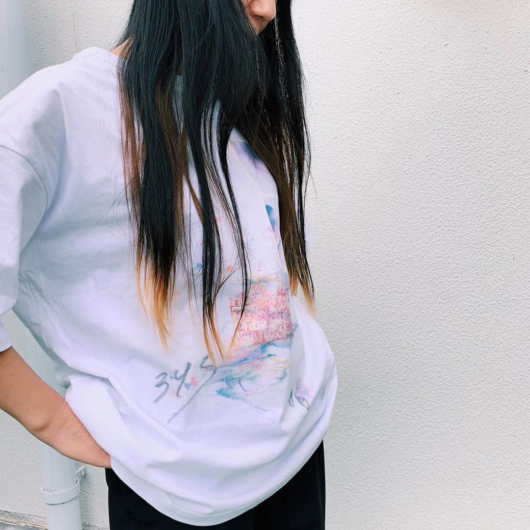 のインスタグラム：「am3:45Tシャツ、作ってみました👻  #345Tシャツ #淡い」