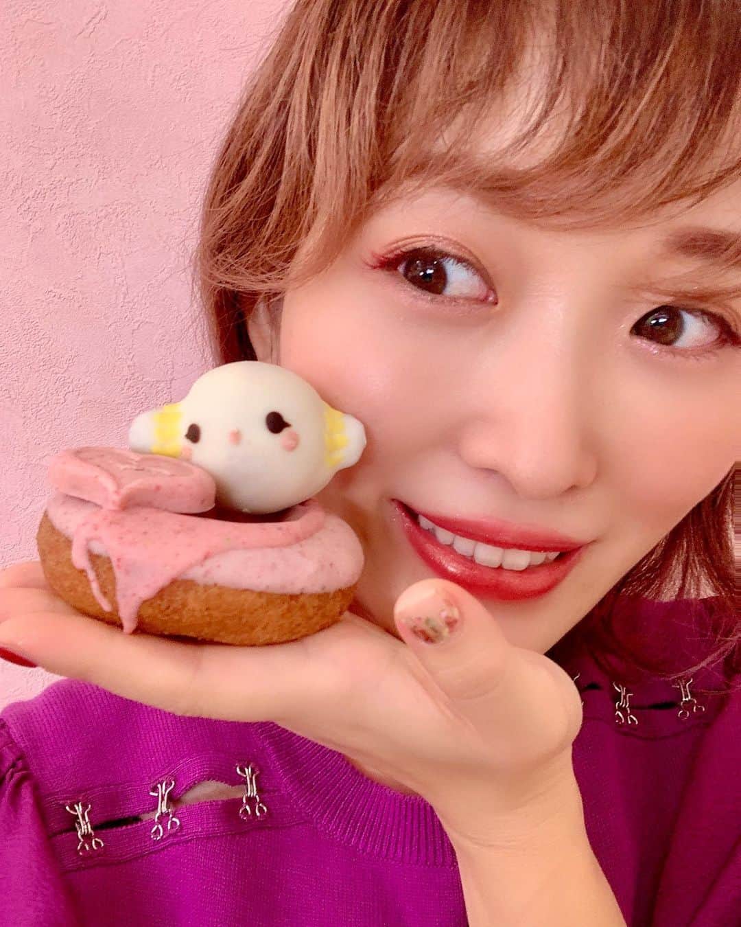 くまみきのインスタグラム：「みゅんちゃんのドーナツ明日までみたいだからみんな急ぐんじゃぞ💗  #こぎみゅん #フロレスタ #ドーナツ #サンリオ #みゅん活」