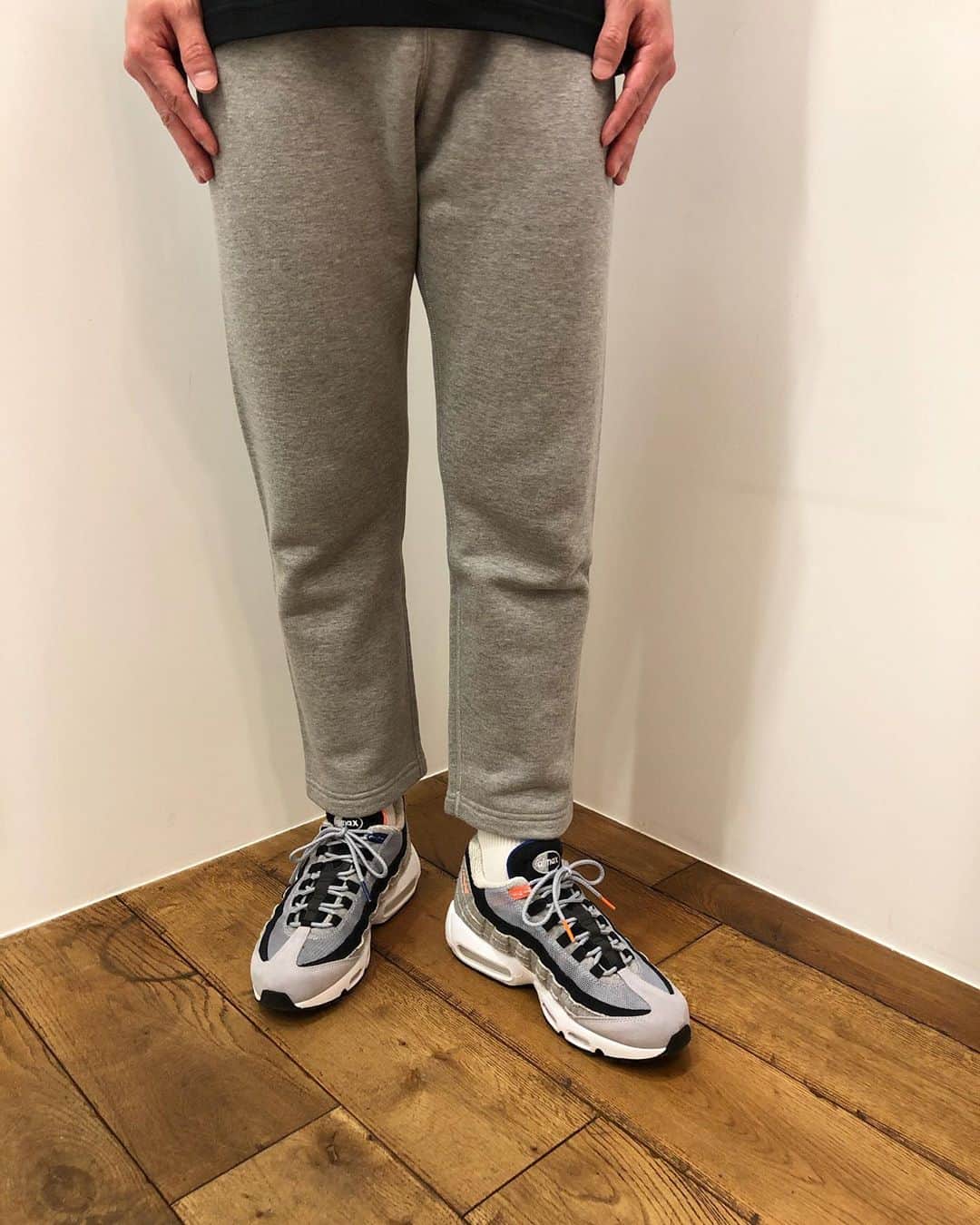 ループウィラー 煙たかっ LW07 丸胴吊り編みベーシックパンツ グレー S 