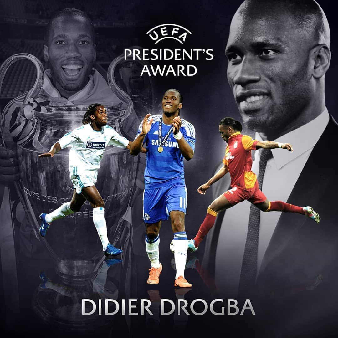 UEFAチャンピオンズリーグさんのインスタグラム写真 - (UEFAチャンピオンズリーグInstagram)「🏆 @didierdrogba has been picked as the recipient of the 2020 UEFA President’s Award 🙌 🙌 🙌  #UEFAawards」9月29日 21時48分 - championsleague