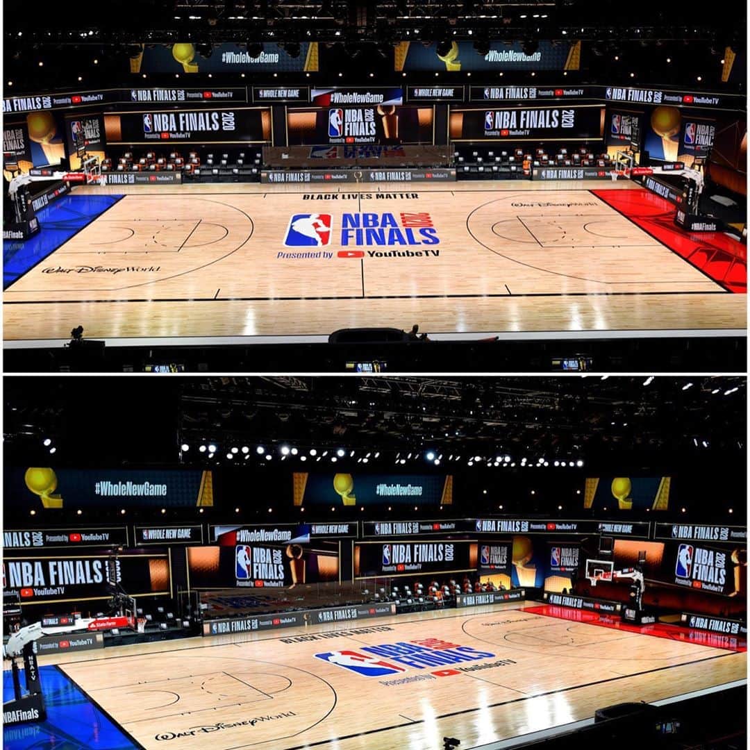 NBAさんのインスタグラム写真 - (NBAInstagram)「NBA Unveils New Court Design for 2020 #NBAFinals Presented by YouTube TV!」9月29日 23時03分 - nba