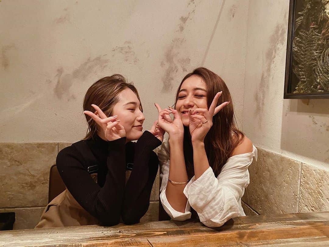 浪花ほのかのインスタグラム：「ずーっと念願だったみちょぱさんとご飯に、、、🥺🍝嬉嬉 ありがとうございました♡♡  改めて尊敬すぎて、、改めて私も頑張ろうと気が引き締まりました🥺」