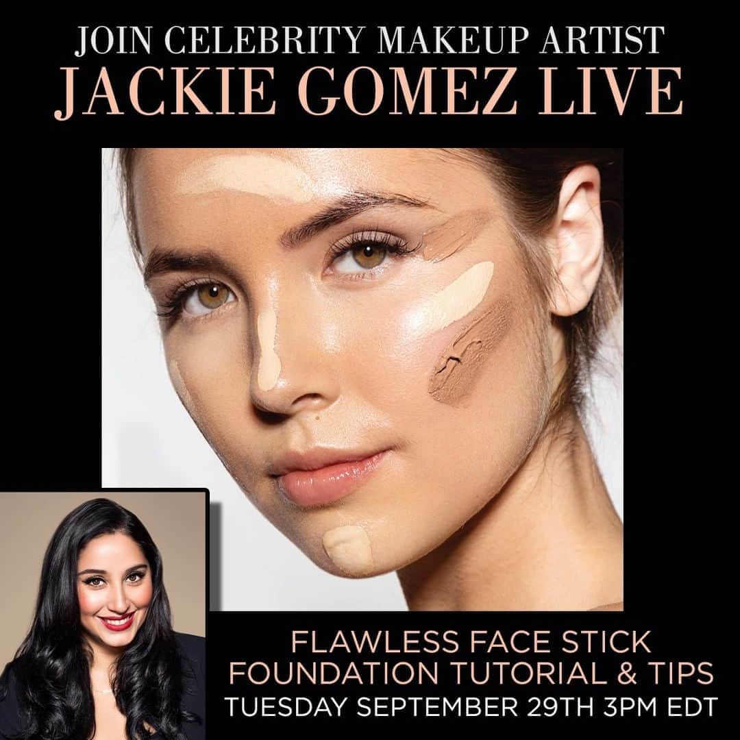Motives Cosmeticsさんのインスタグラム写真 - (Motives CosmeticsInstagram)「🚨TODAY 3pm EDT🚨  Join @jackiegomezbeauty LIVE on the Motives Instagram page for a deep dive into our new Flawless Face Stick Foundation. Learn about its creamy long-wear formula, color selection + application tips & tricks. . . . . . #motivescosmetics #motives #makeup #beauty #makeupartist #mua #girlboss #entrepreneur #beyourownboss #everydaymakeup #naturalmakeup #flawlessfoundation #foundation #foundationstick #flawlessfoundationstick」9月29日 23時30分 - motivescosmetics